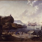 Hans de Jode, Porto di mare, olio su tela, cm 70×99.